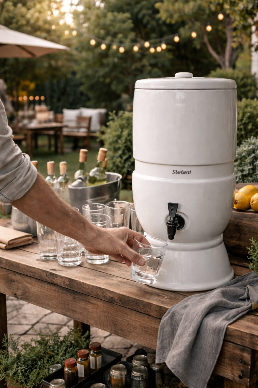 Evening refreshment in the garden.png