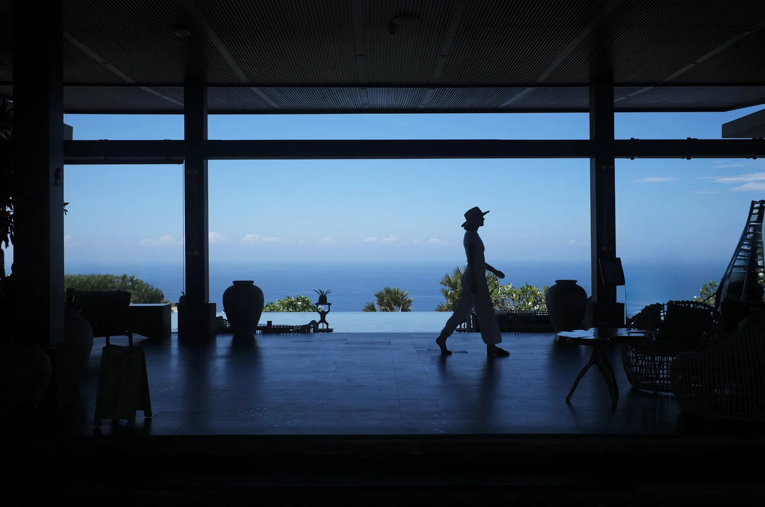 Resort photography at Six Senses Uluwatu, Bali — cliffside luxury wellness retreat