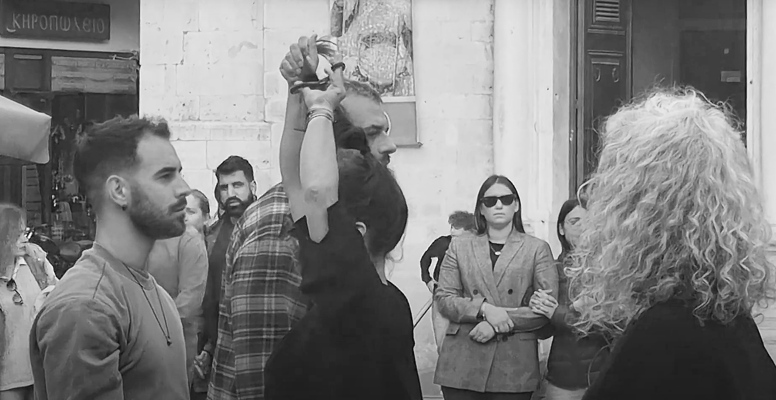 Flash Mob - Women of Iran, Heraklion, St Catherine's Square 2022