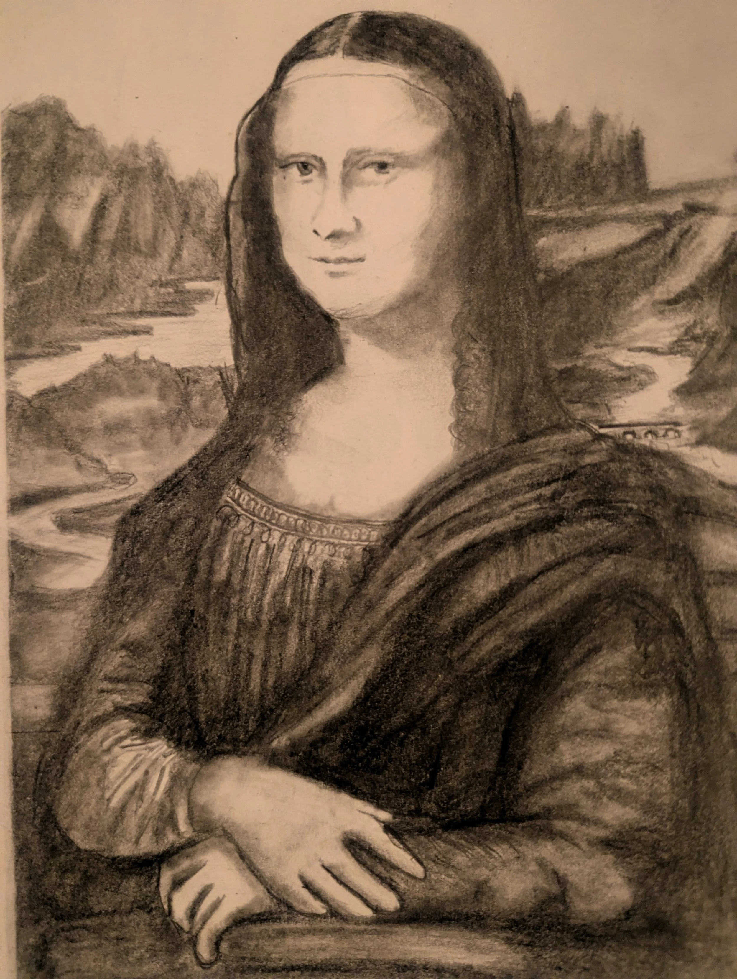 Mona Lisa in Graphite
