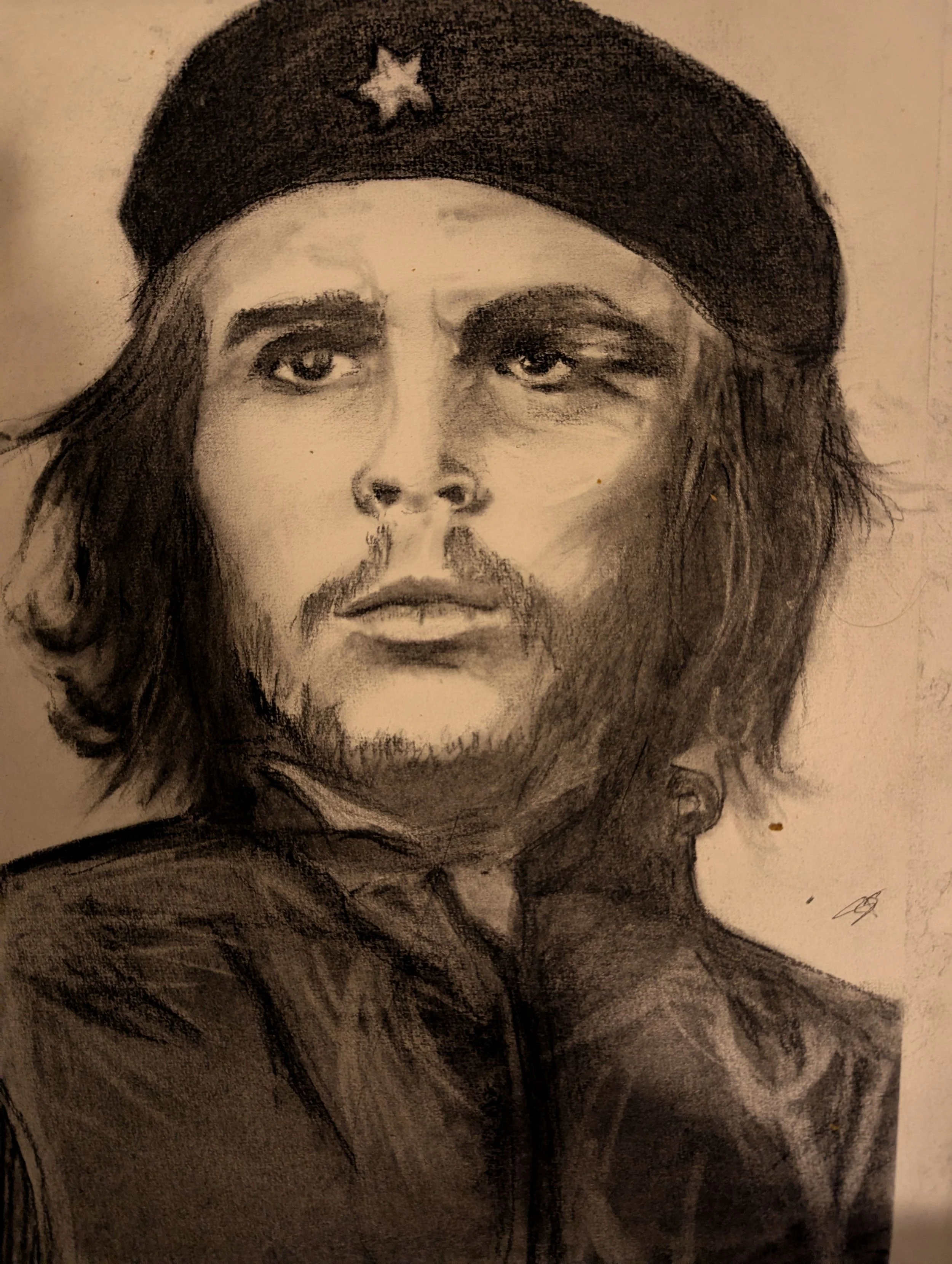 Che in charcoal