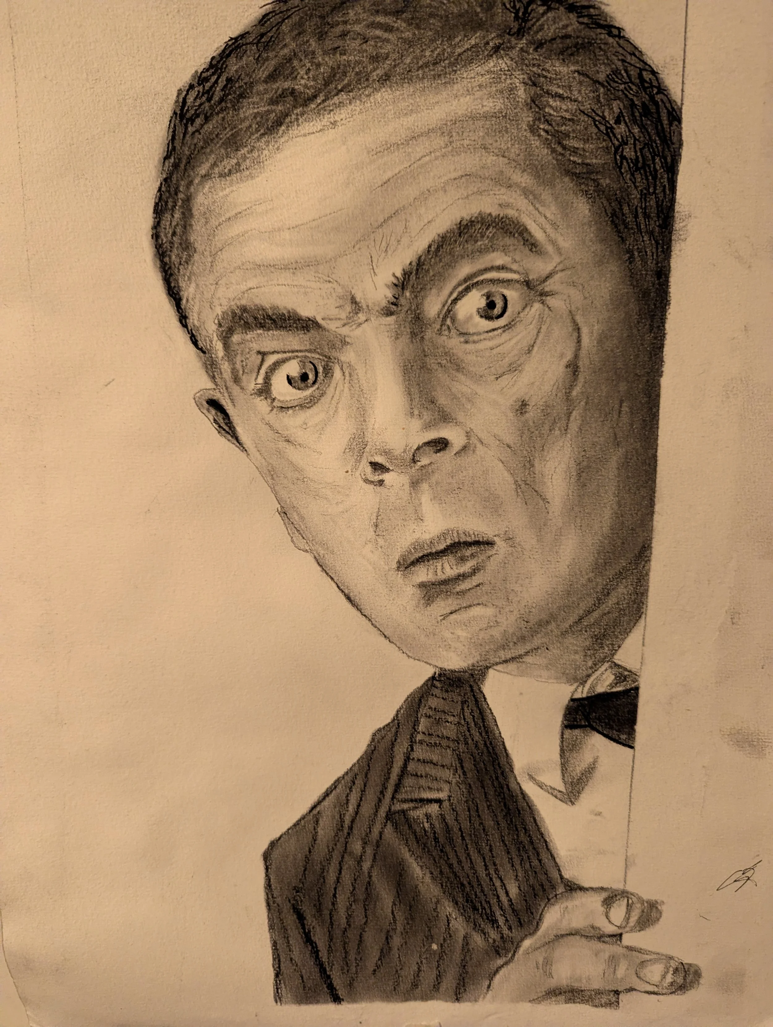 Mr. Bean in Charcoal