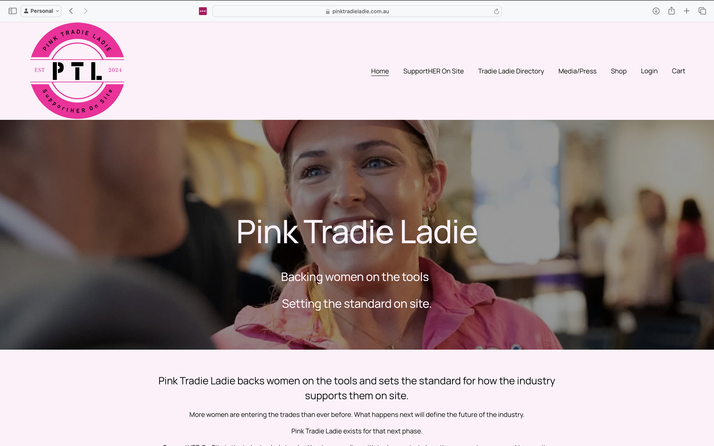 Pink Tradie Ladie