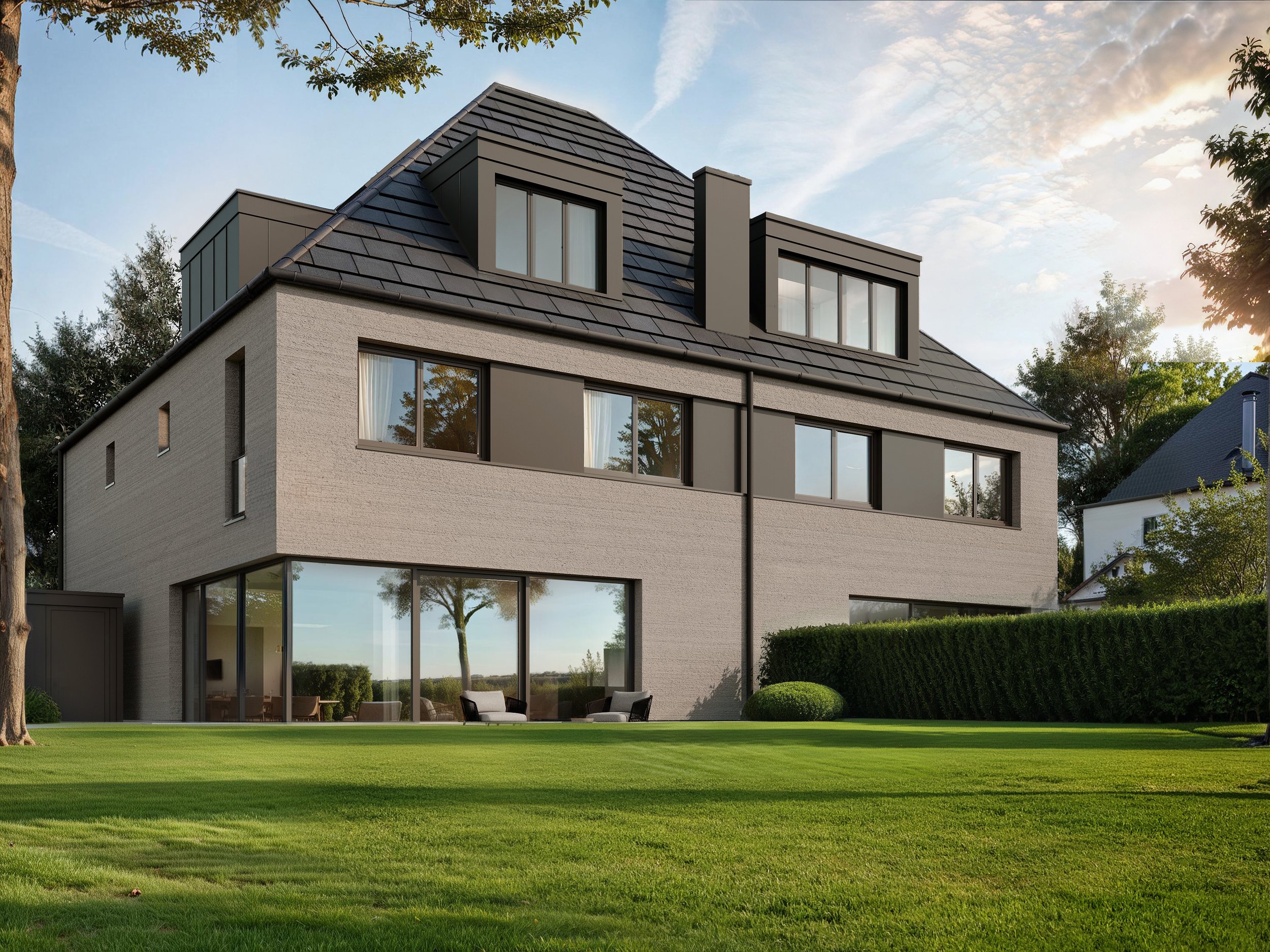 Außenansicht Neubau München Harlaching