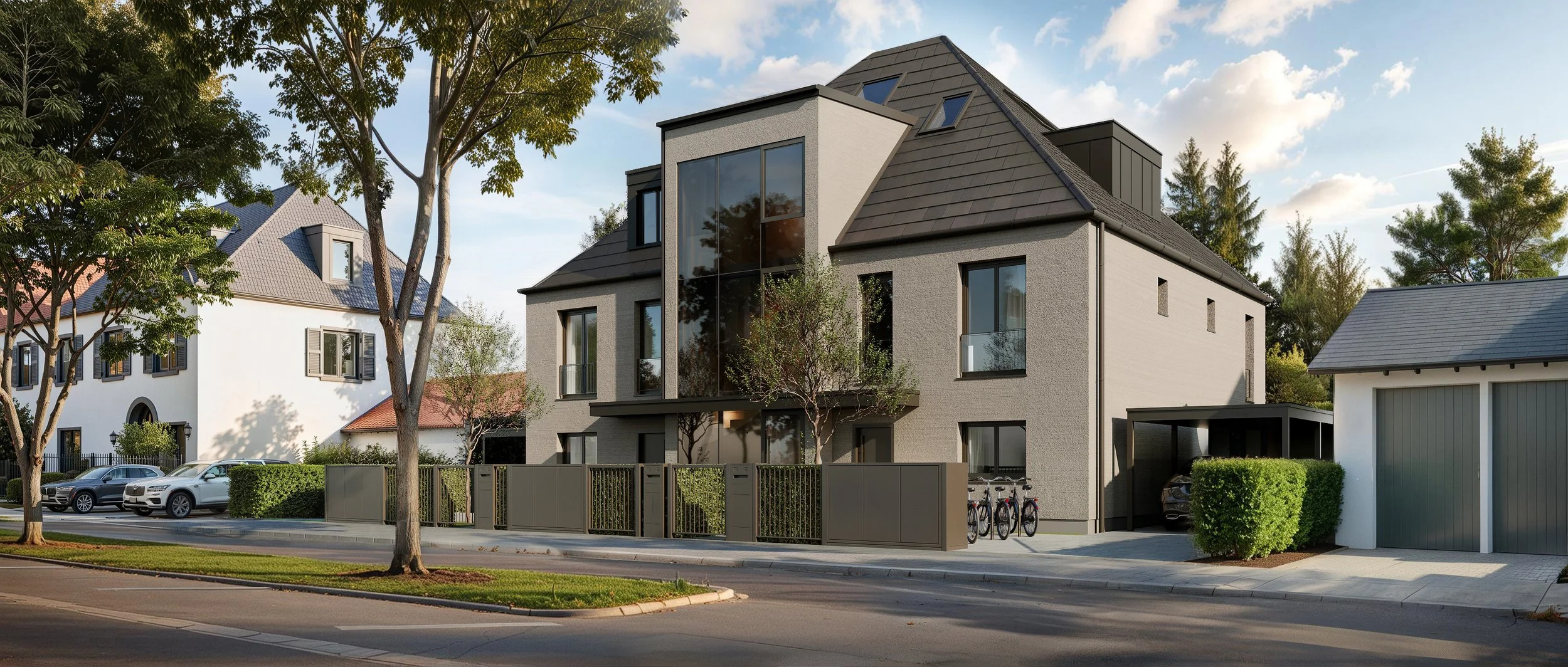 Außenansicht Neubau München Harlaching