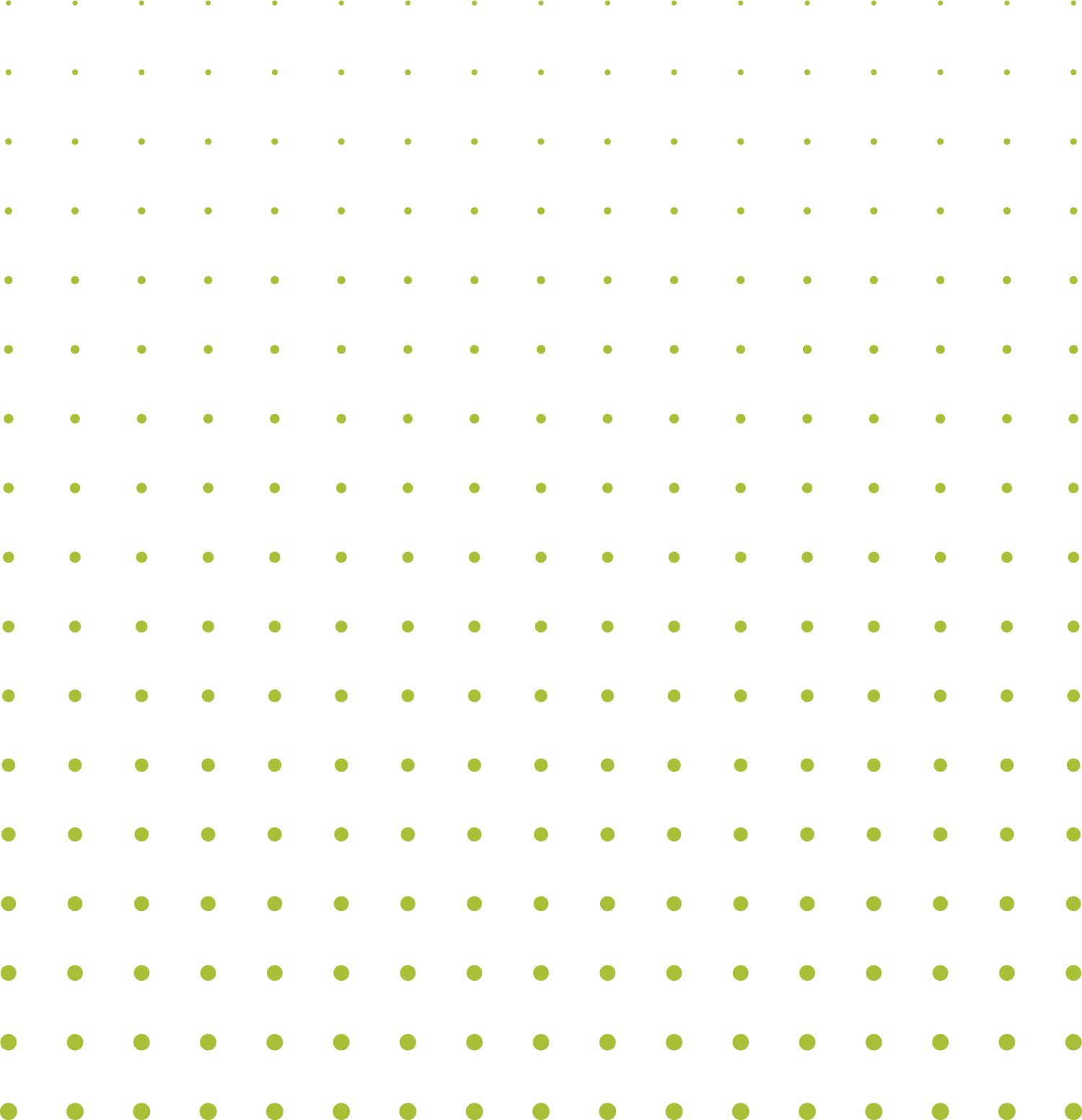 Lime green dots in a grid that fades to transparent