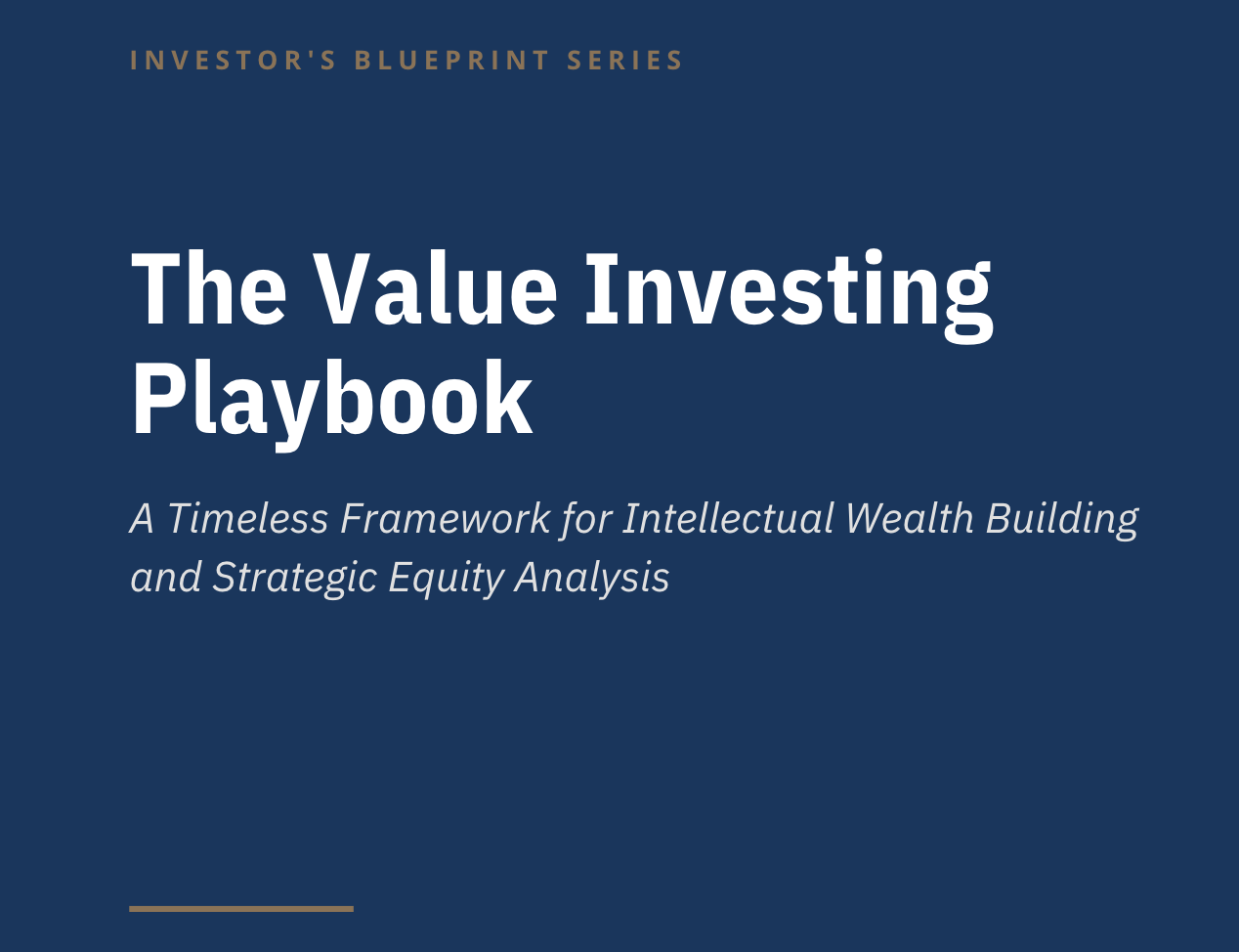 The Value Investing Playbook