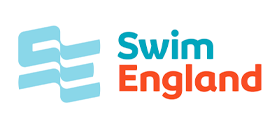 Swim England logo with stylized swimming pool icon and text