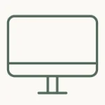Leerer Computerbildschirm