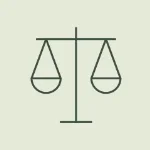 Waage, Symbol für Gerechtigkeit