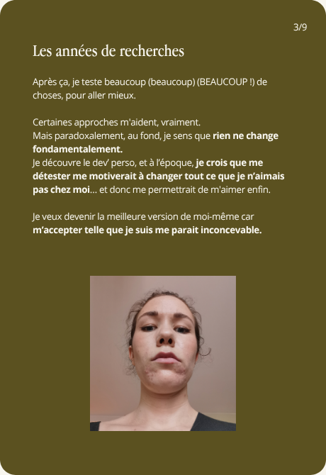 Années de recherches. Tester beaucoup sans changement fondamental