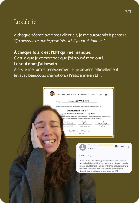 Le déclic. Comprendre que l'EFT est l'outil dont j'avais besoin