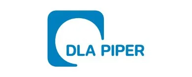 DLA Piper logo with blue text and design