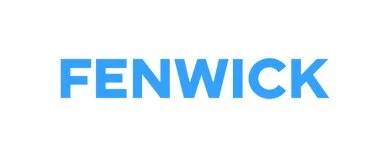 Blue text "FENWICK" in capital letters on a white background