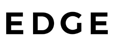 The word "EDGE" in bold black letters on a white background.