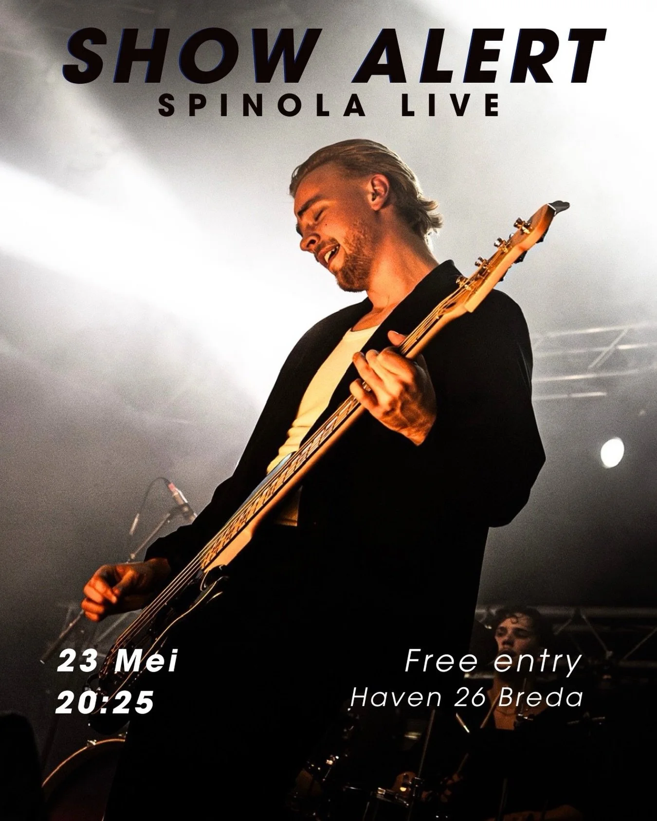 WIJ STAAN OP SPINOLA LIVE!🧡

📍 Haven 26, Breda
📅 23 mei
⏰ 20:25
🎟️ Gratis entree