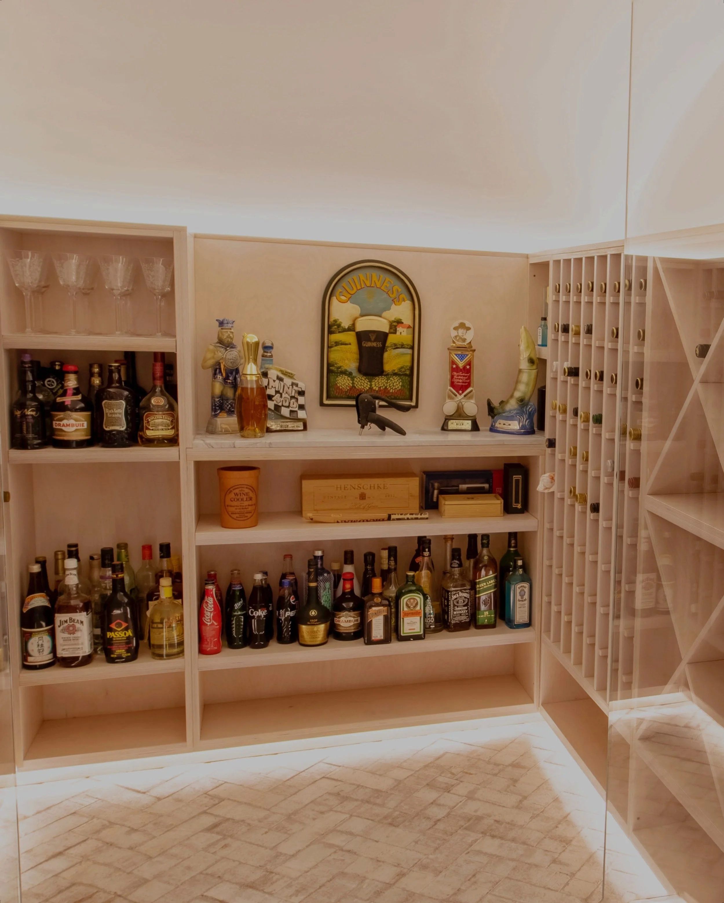 Ravenscourt | The Wine Cellar

Created for more than just storing a collection! Custom joinery, dedicated wine storage and subtle integrated lighting bring both function and character to this cellar. 

Designed by Hargroves 

#hargrovesdesign #winece