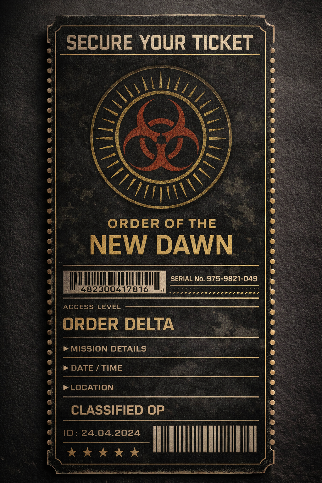 Digitales Ticket Order of the New Dawn