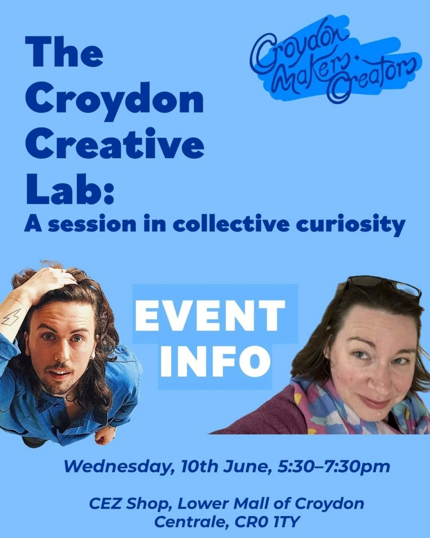 ✨ONLY 2 WEEKS TO GO✨

Join us for The Croydon Creative Lab: A Session in Collective Curiosity💡🎨

We'll be joined by @saaamfurness founder of @creative.quests 🌍✨, who will share reflections from over a decade of creative experimentation and partici
