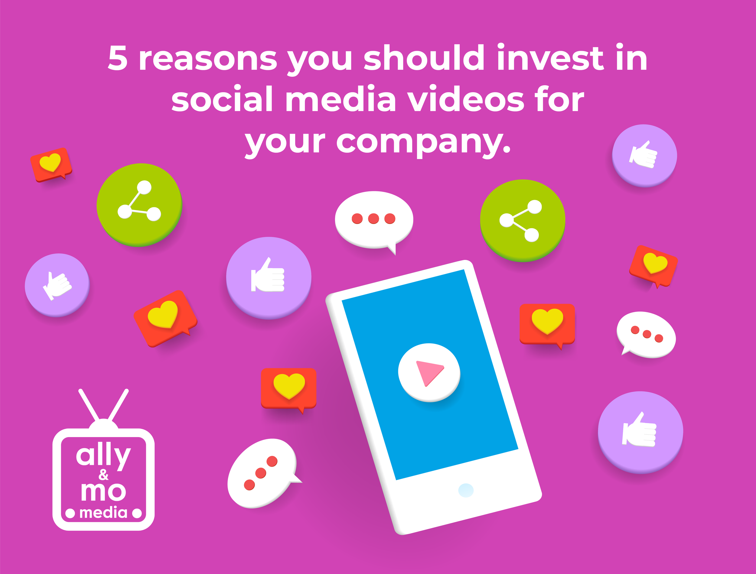 5 reasons you should invest in making social media videos for your company.