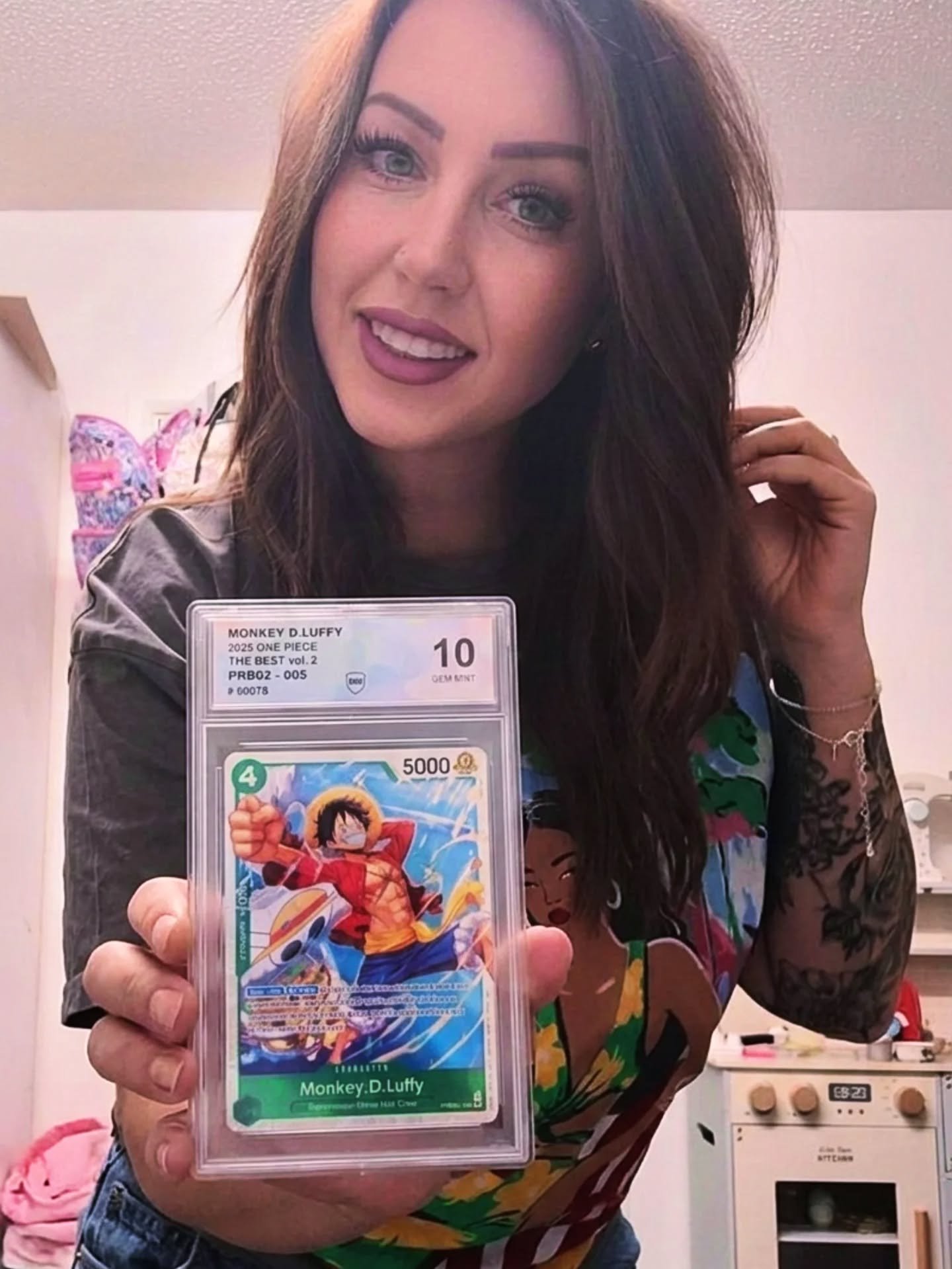 Mr. Luffy back to our loyal customer. 

Received this message from our recent grading of @onepiece.cardgame @onepiece_staff @opcgshopuk
Absolutely mint condition and was used with our NEW Ai Gemini camera and of course the human touch from Richgradin