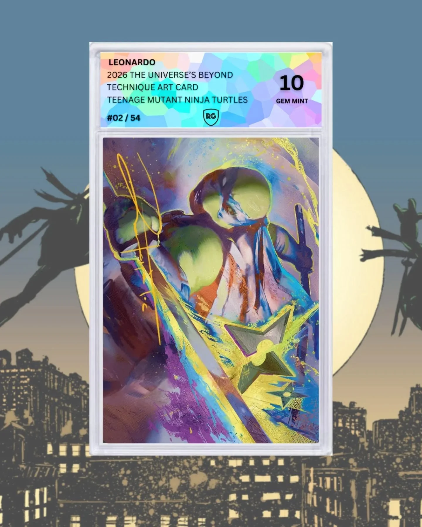 Precision, discipline, and a whole lot of shell. Your move. 🐢 🐢 
.
.
.
#tmnt #magicthegathering #richgrading #leonardo #wotc