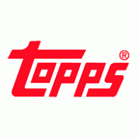 Topps logo in red on a white background.