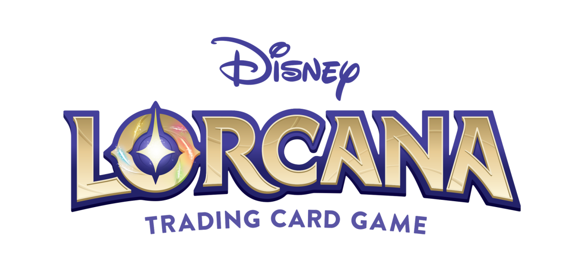 Logo of the game 'Lorcana' with the subtitle 'Trading Card Game'.
