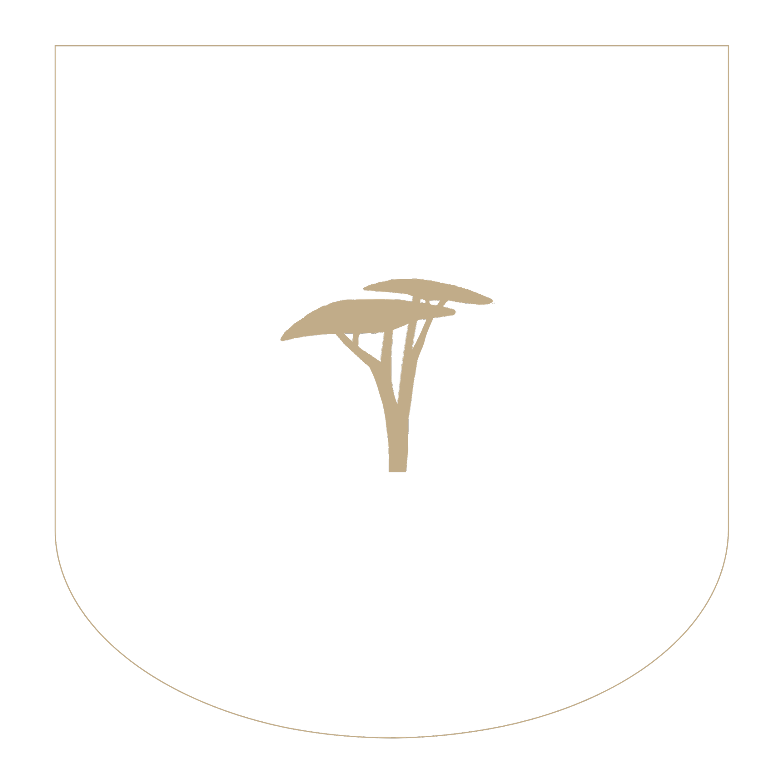 Gold tree emblem for House of Wild Logo
