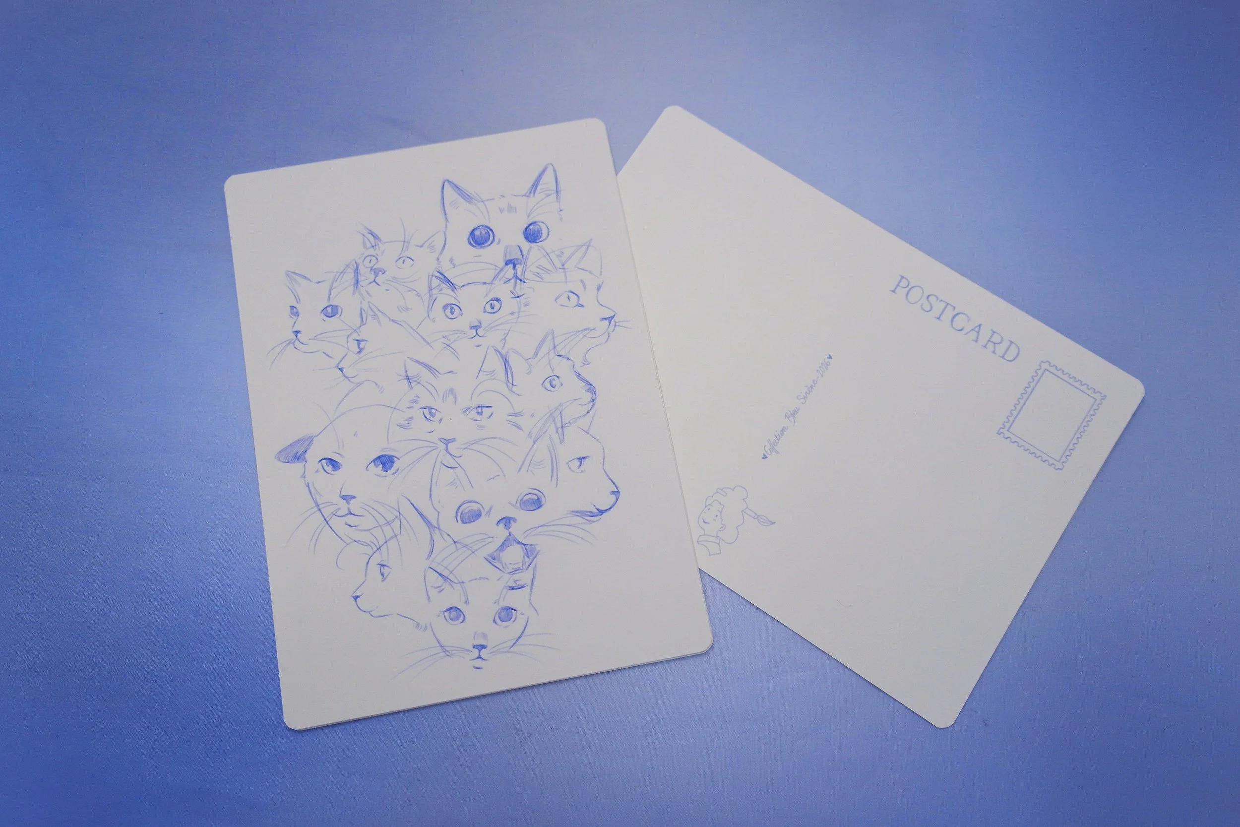 Les Chats - Carte Postale