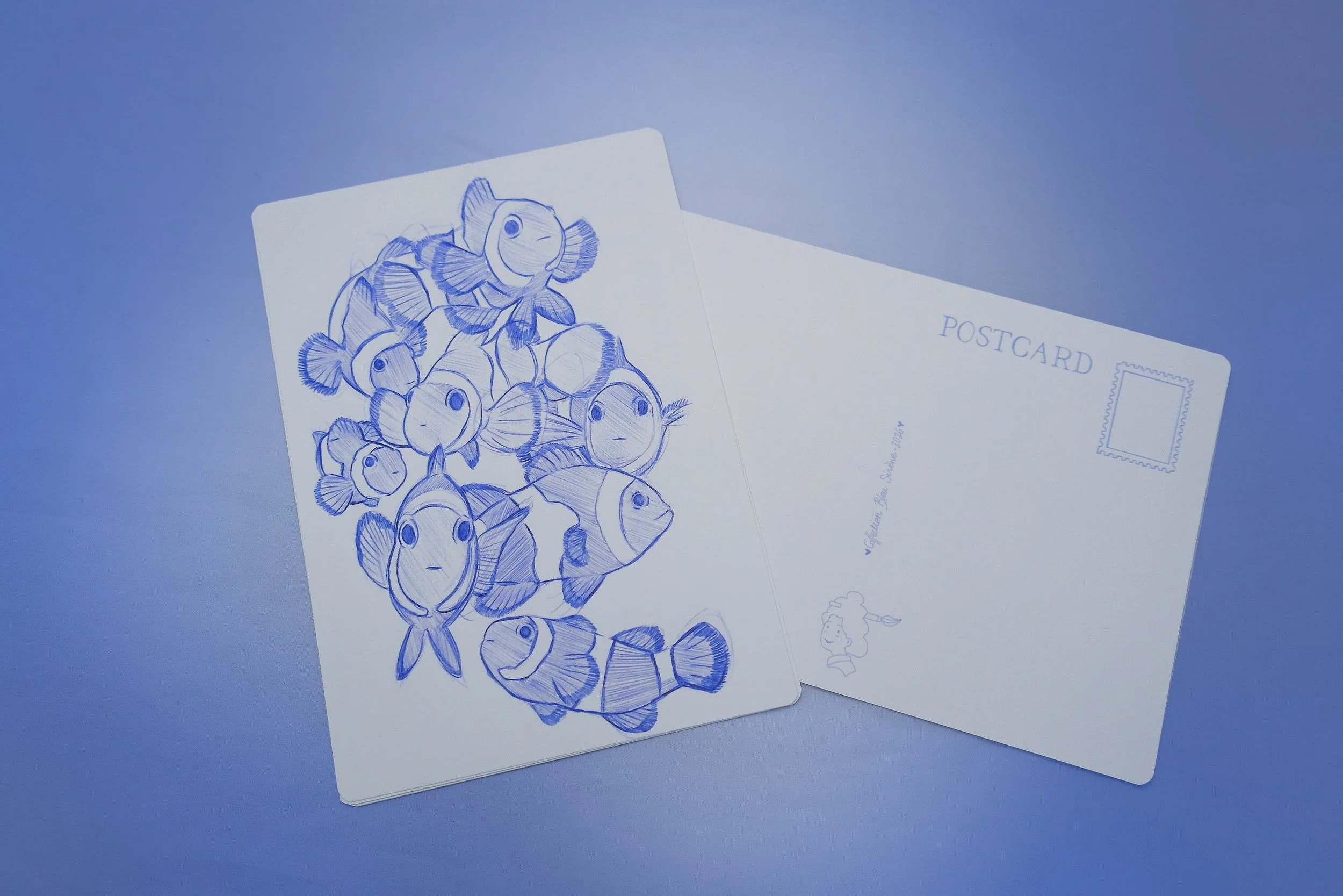 Poisson Clown - Carte Postale