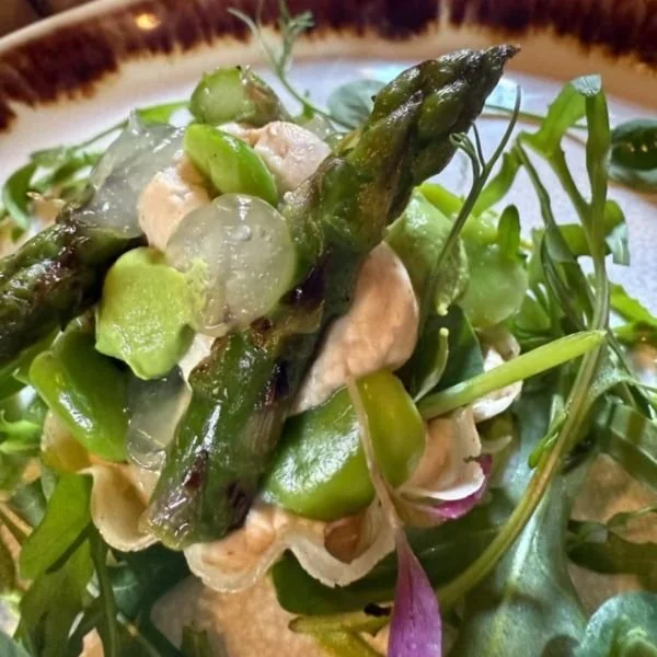 Wedding catering green vegetables