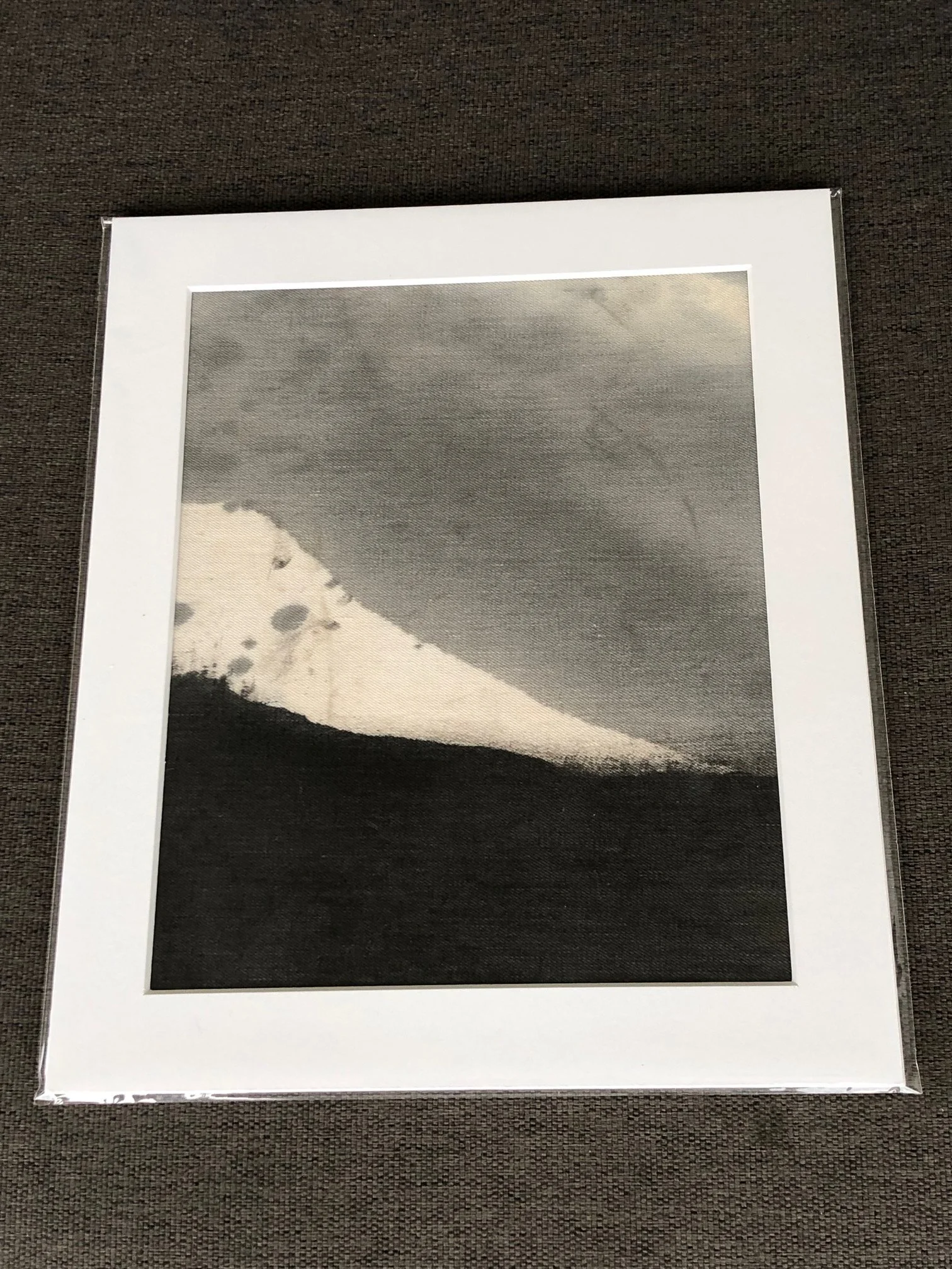 Painting in black &amp; white, exploring the landscape through tone and contrast