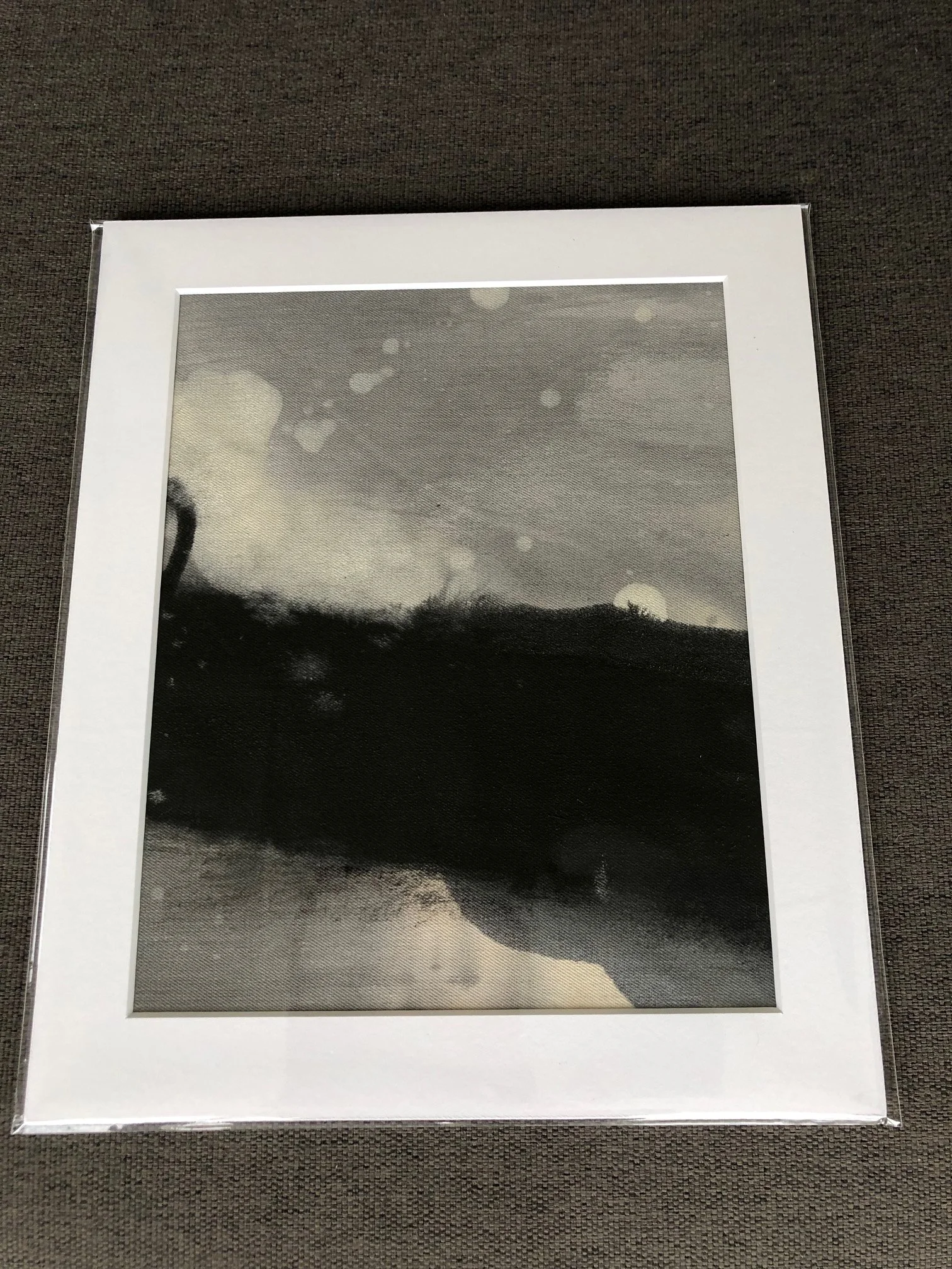 Painting in black &amp; white, exploring the landscape through tone and contrast