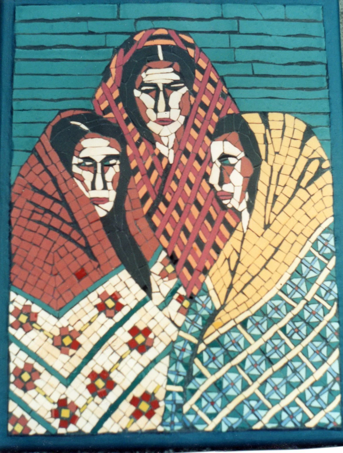 Three women in Shawls
