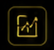 Icon of a rising line graph on a clipboard or chart board