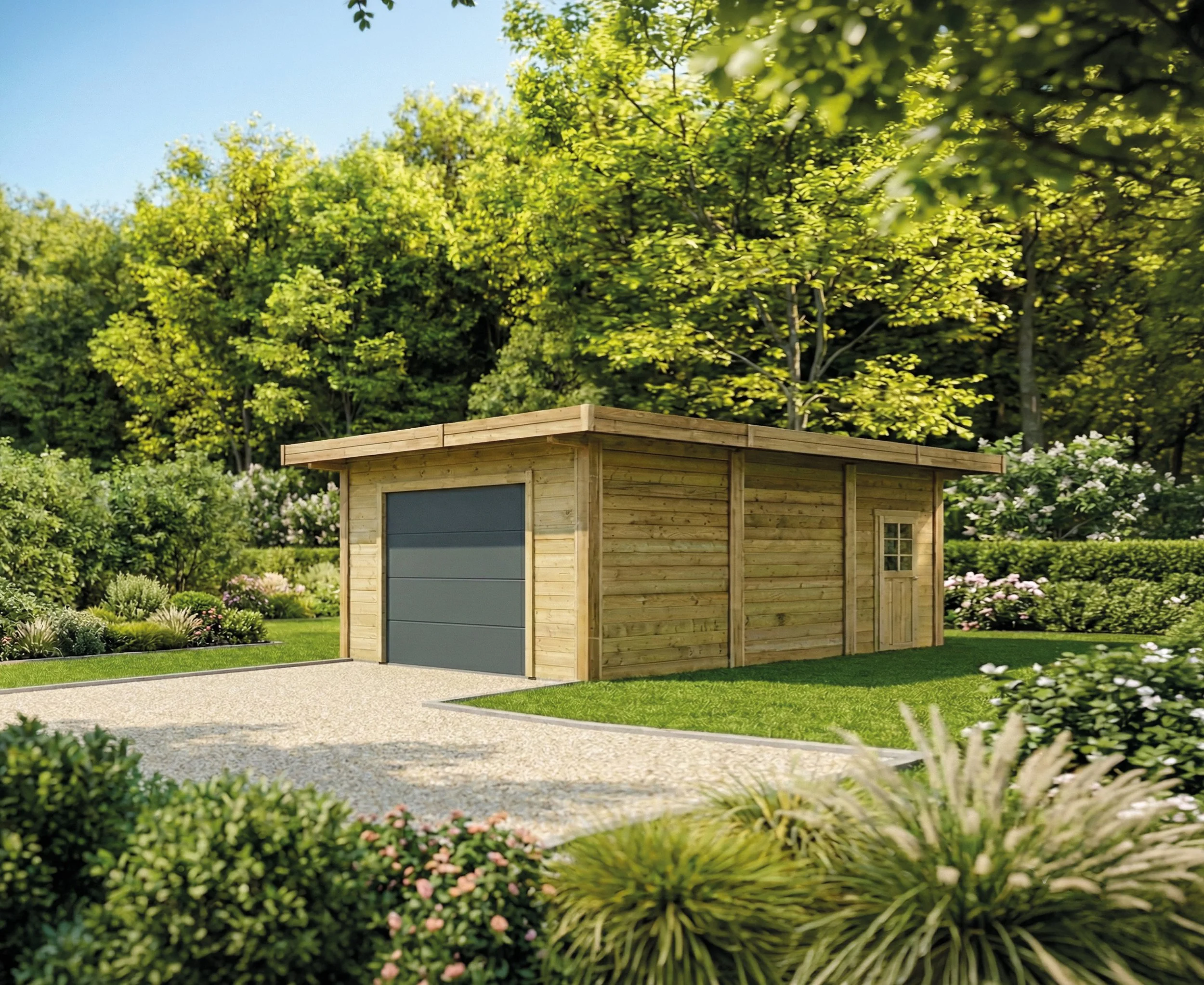 Carport-Garage 5064 x 6994 mm
