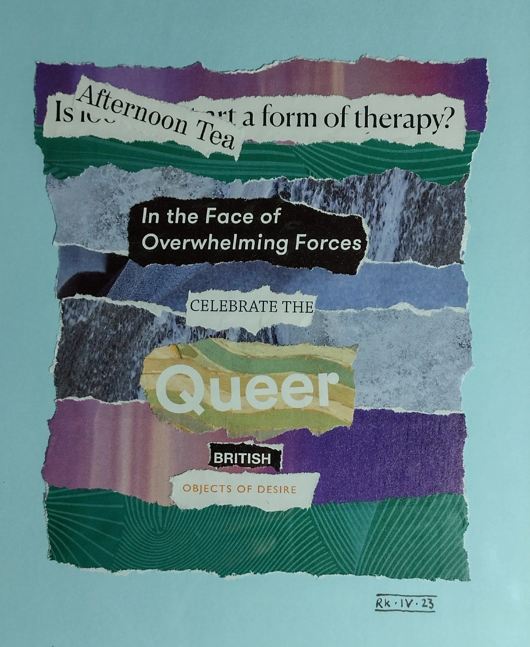 Paper collage, Afternoon Tea