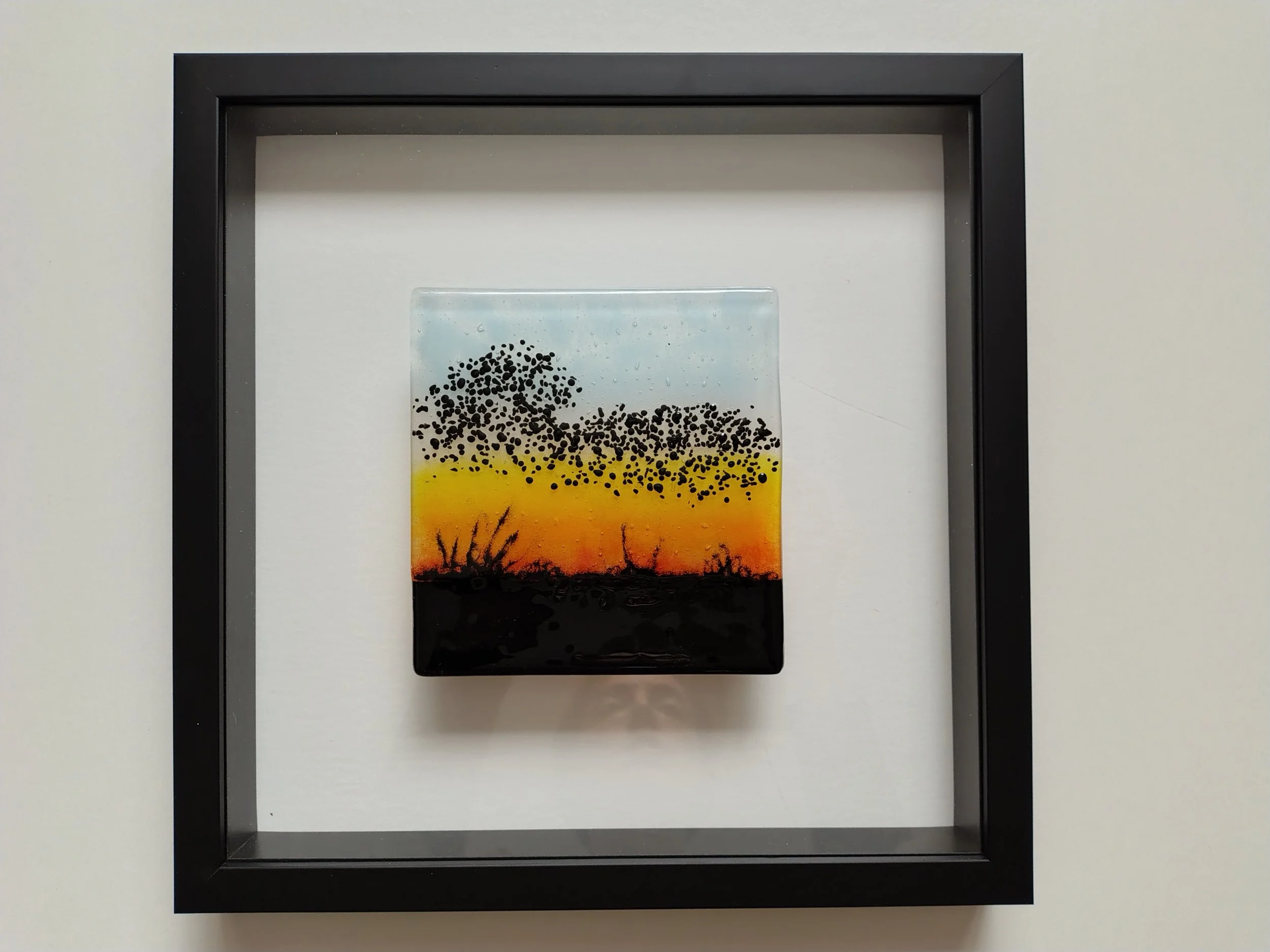 Murmuration glass picture