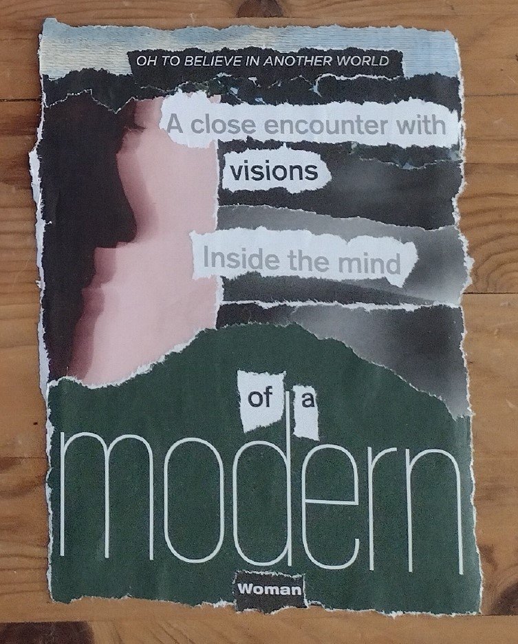 Paper collage, Modern Woman