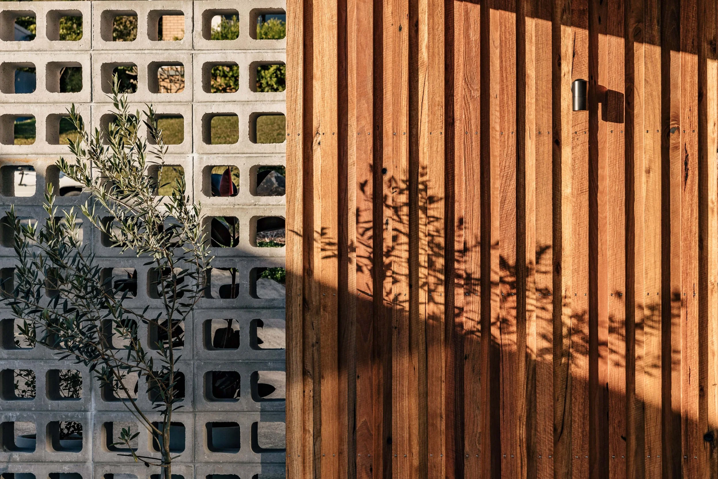 Timber and concrete wall structure