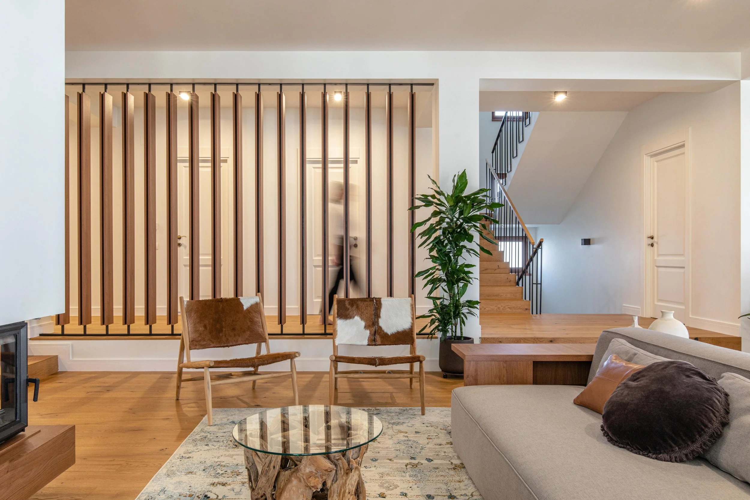 Living open-space cu spatiu de dining 