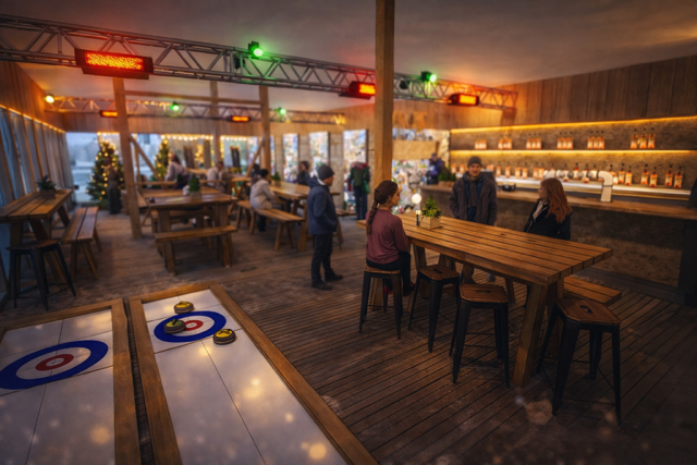 Leeds Christmas Market Curling Lane