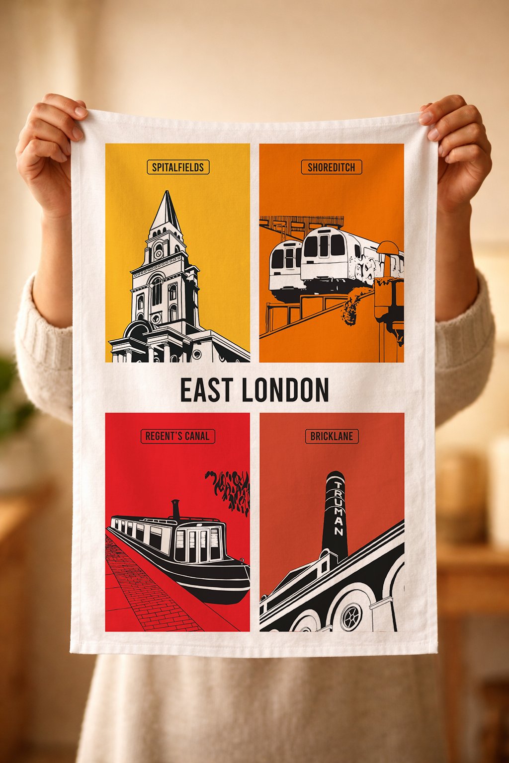 East London Cotton tea Towel