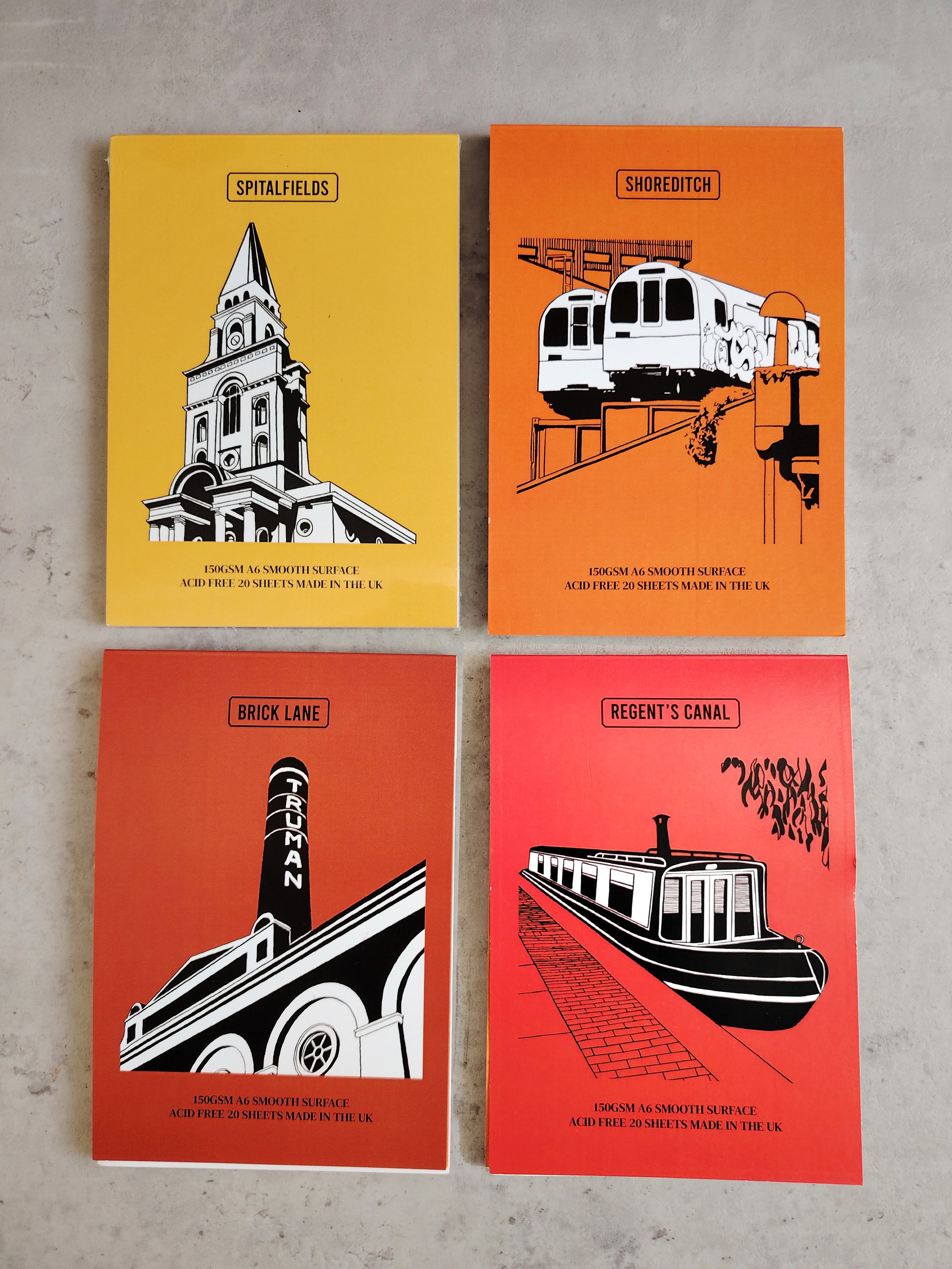 East London Notepad A6