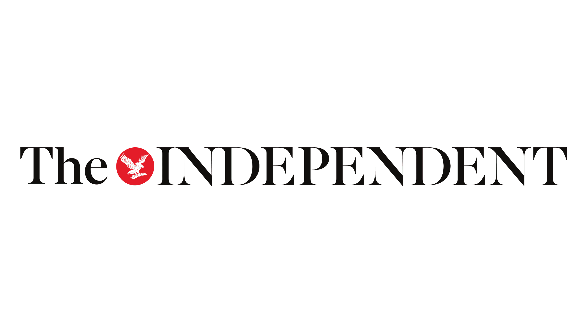 The logo of The Independent newspaper, featuring the publication name with a red circle containing a black eagle symbol.