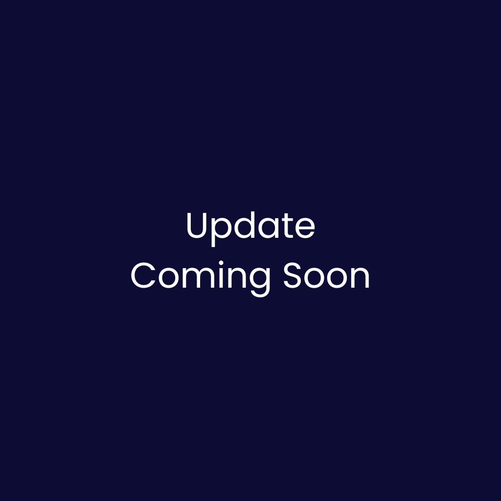 White text on navy background 'Update coming soon'