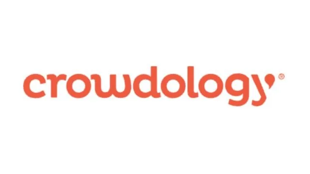Crowdology logo in orange text on white background.