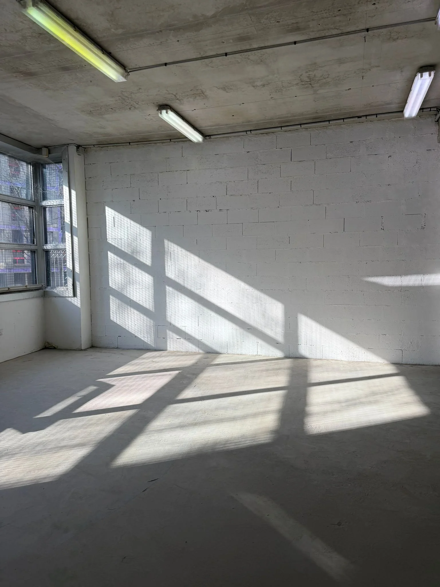 location studio photo paris lumière naturelle mur de brique blanche et espace minimaliste