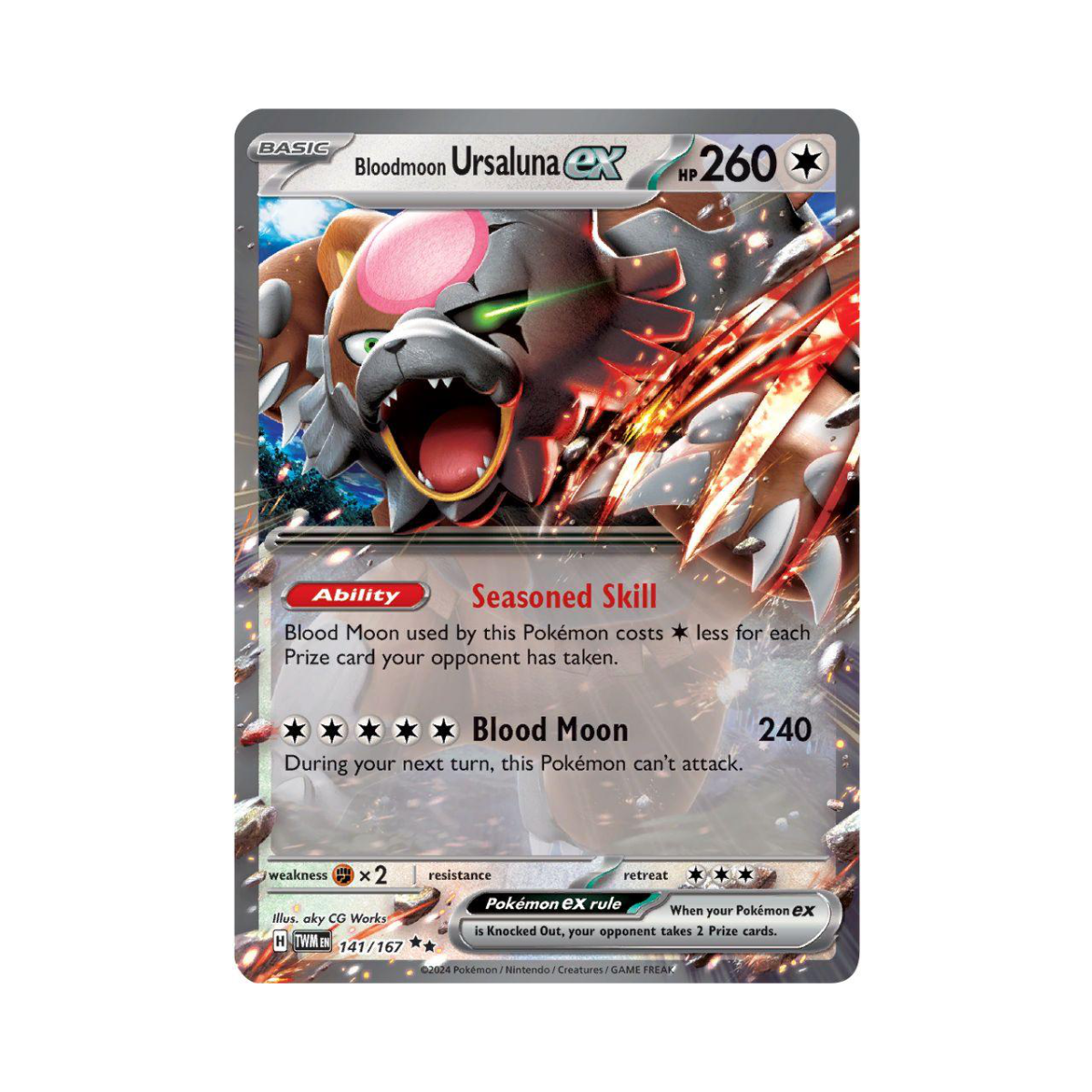 Bloodmoon Ursaluna EX (TWM 141)